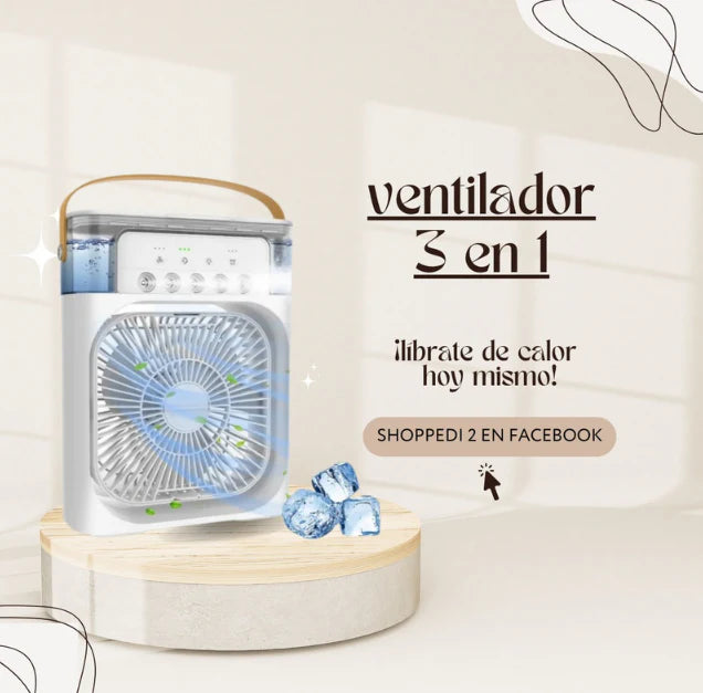Mini Ventilador Portátil Umidificador